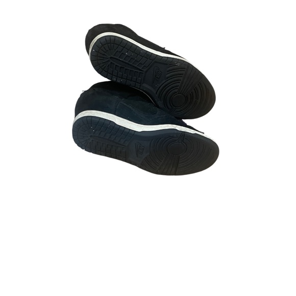 Worn once pristine Nike black suede wedge hi top sneakers 7.5 - Picture 7 of 8